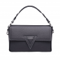 Preview: Shoulder bag made of grained calfskin black